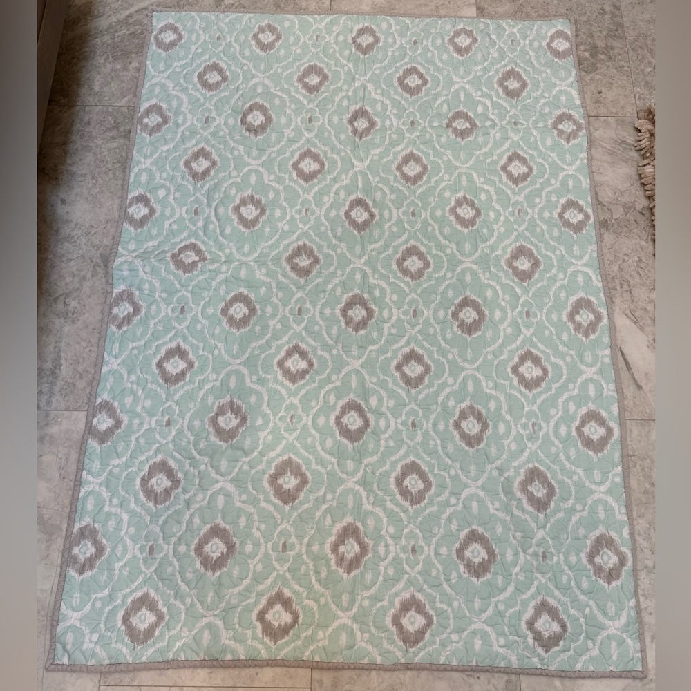 Pottery Barn Kids reversible baby quilt